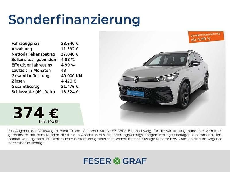 Oryxweiß perlmutteffekt Gebraucht 2024 VW Tiguan R-line SUV | 38.640 € (Guter Preis) - Bild 1/1