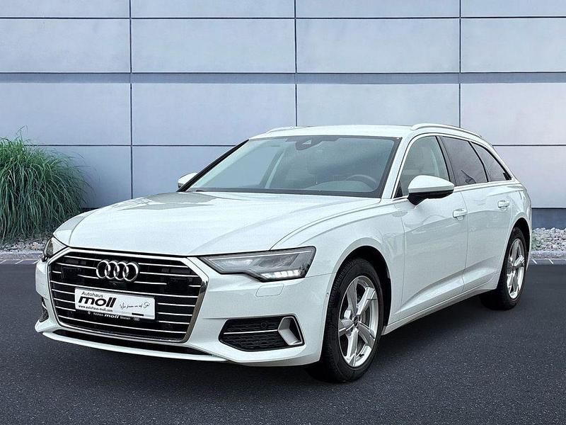 Gletscherweiß metallic Gebraucht 2023 Audi A6 Sport Kombi | 33.790 € (Superpreis) - Bild 1/4