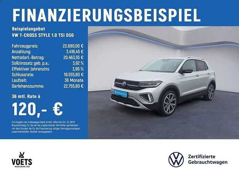 Gebraucht VW T-Cross Style 116 PS (85 kW) 2025 Silber SUV