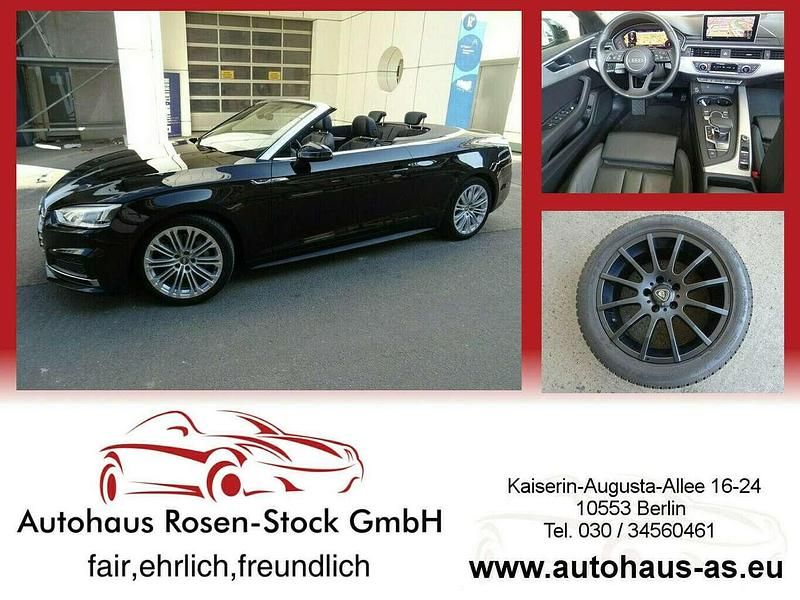 Schwarz Gebraucht 2019 Audi A5 Cabriolet S-Line Cabrio | 29.900 € (Fairer Preis) - Bild 1/3