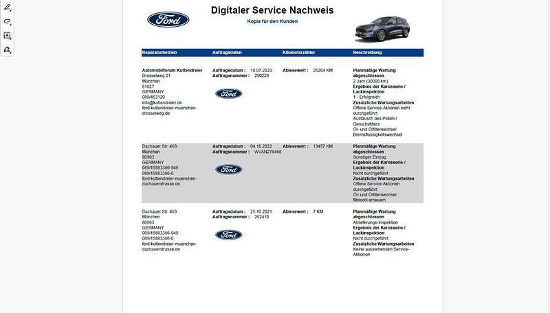 Gebraucht Ford Kuga Titanium X 190 PS (139 kW) 2021 Chromablau metallic SUV