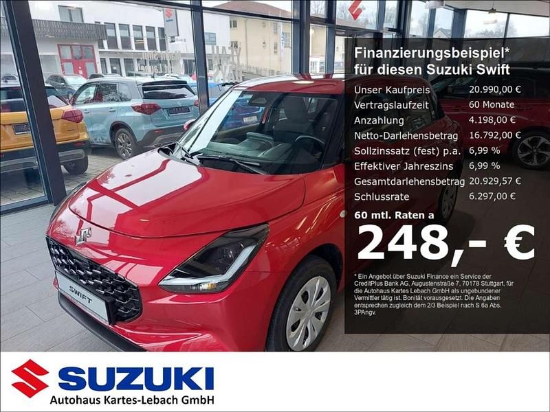 Rot Neu 2024 Suzuki Swift Club Limousine | 20.990 € - Bild 1/3