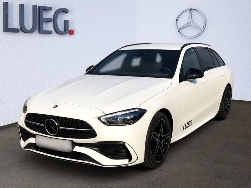 Unilack polarweiß Gebraucht 2024 Mercedes C220 Advanced Kombi | 47.400 € (Teuer) - Bild 1/4
