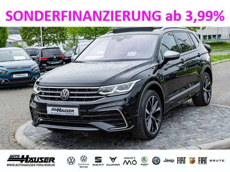 Schwarz Gebraucht 2021 VW Tiguan Allspace R-line SUV | 38.888 € (Teuer) - Bild 1/4