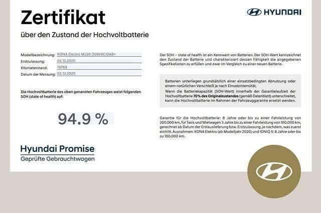 Gebraucht Hyundai Kona Basis 100 kW (136 PS) 2020 Galaxy grey/grau SUV