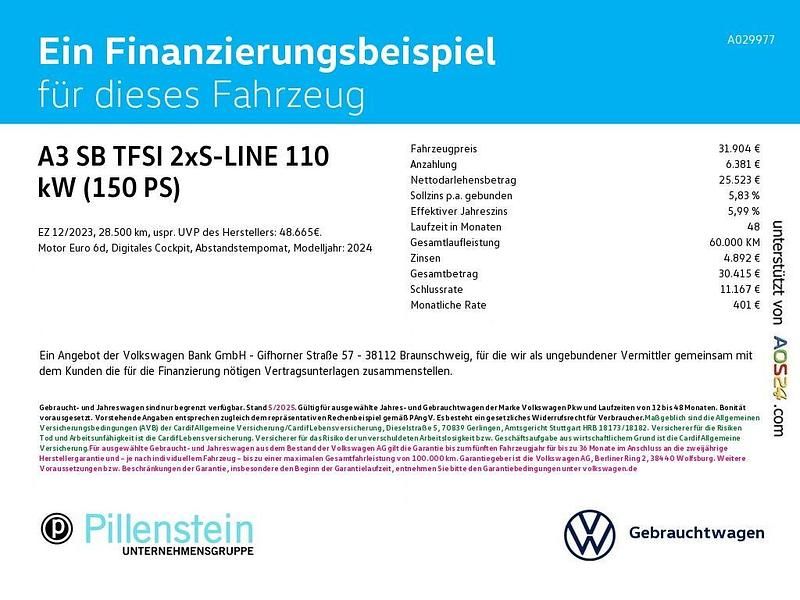 Gebraucht Audi A3 Sport 150 PS (110 kW) 2023 Grau Limousine