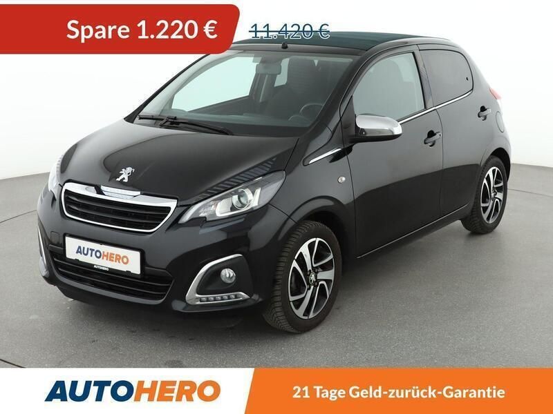 Schwarz Gebraucht 2020 Peugeot 108 Top! Collection Kleinwagen | 9.850 € (Guter Preis) - Bild 1/3