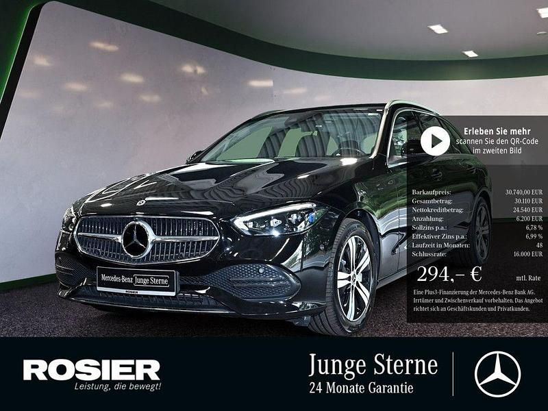 Schwarz Gebraucht 2022 Mercedes C300e Avantgarde Limousine | 30.740 € (Guter Preis) - Bild 1/3