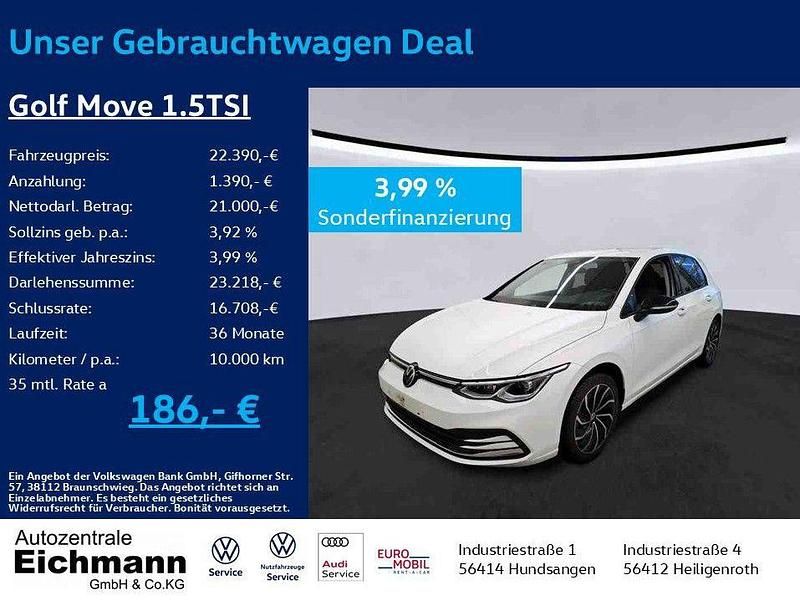 Weiß Gebraucht 2023 VW Golf Move Limousine | 22.390 € (Fairer Preis) - Bild 1/4