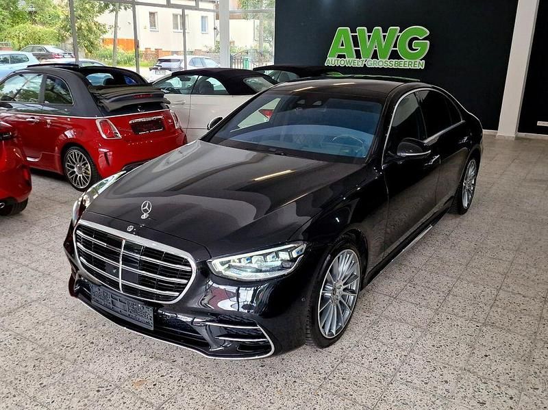 Schwarz Gebraucht 2021 Mercedes S400 AMG line Limousine | 77.700 € (Superpreis) - Bild 1/4