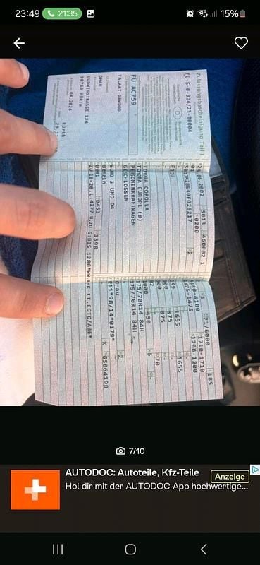 Gebraucht Toyota Corolla 97 PS (71 kW) 2002 Silber Kleinwagen