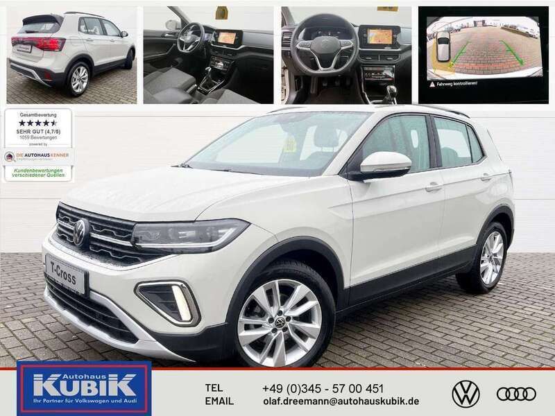 Ascotgrey Gebraucht 2024 VW T-Cross Life SUV | 26.450 € (Teuer) - Bild 1/4