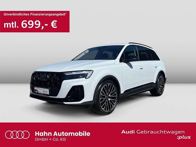 Gletscherweiß metallic Gebraucht 2024 Audi Q7 Ambiente SUV | 82.798 € (Teuer) - Bild 1/3
