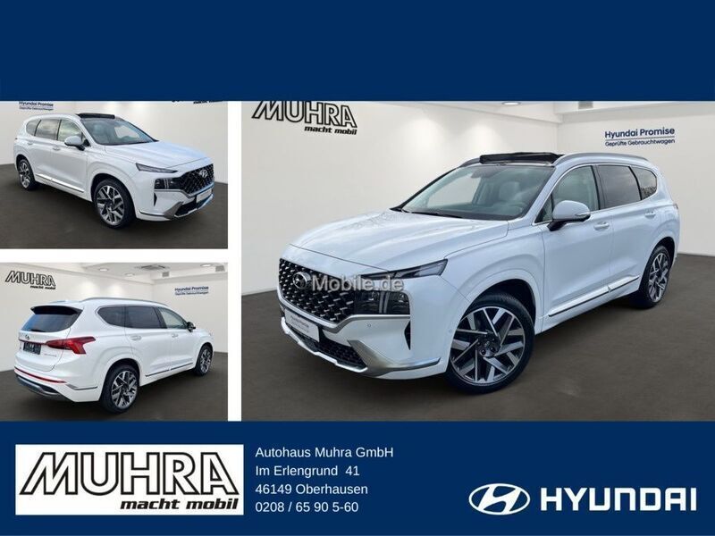 Weiß Gebraucht 2023 Hyundai Santa Fe Signature SUV | 44.799 € (Fairer Preis) - Bild 1/4