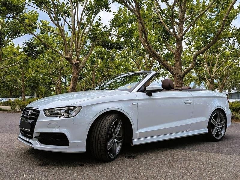 Weiß Gebraucht 2014 Audi A3 Cabriolet S-Line Cabrio | 15.000 € (Teuer) - Bild 1/4