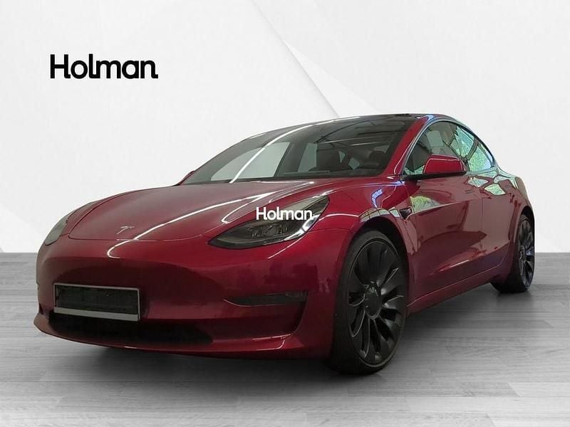Rot Gebraucht 2021 Tesla Model 3 Performance Limousine | 28.321 € (Guter Preis) - Bild 1/4