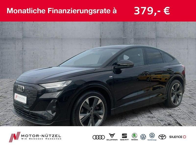 Mythosschwarz metallic Gebraucht 2022 Audi Q4 Sportback e-tron S-Line SUV | 28.930 € (Fairer Preis) - Bild 1/4