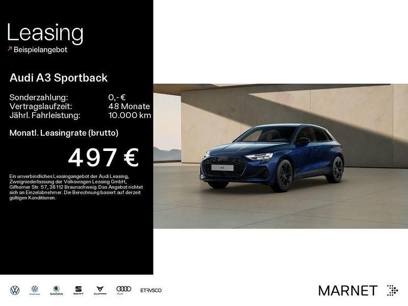Blau Gebraucht 2025 Audi A3 Sportback e-tron Sport Kleinwagen | 41.999 € - Bild 1/4