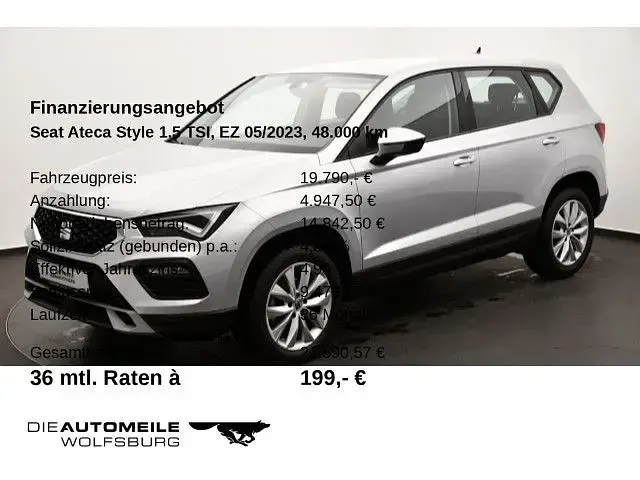 Gebraucht Seat Ateca Style 150 PS (110 kW) 2023 Reflexsilber metallic (metallic) SUV