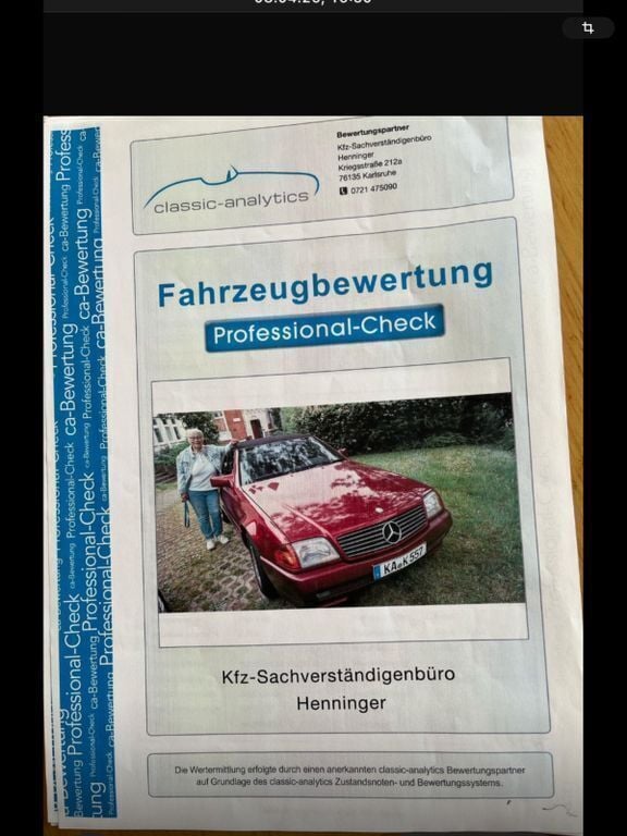 Rot Gebraucht 1994 Mercedes SL280 Cabrio | 14.500 € - Bild 1/4