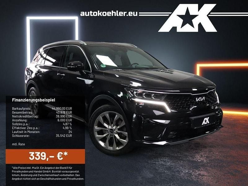 Aurora black Gebraucht 2024 Kia Sorento Spirit SUV | 44.990 € (Superpreis) - Bild 1/4
