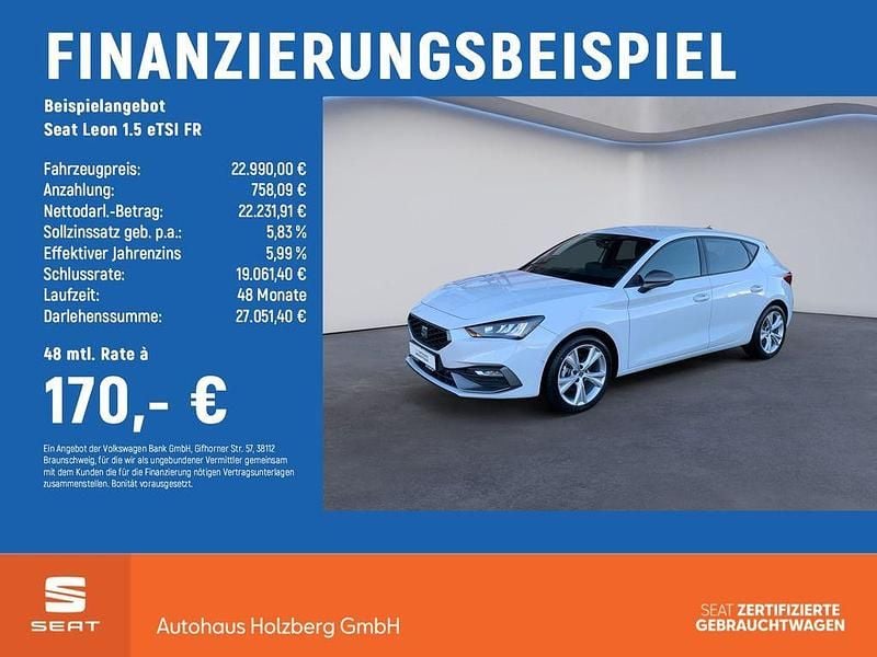 Gebraucht Seat Leon FR 150 PS (110 kW) 2025 "nevada" weiss Limousine
