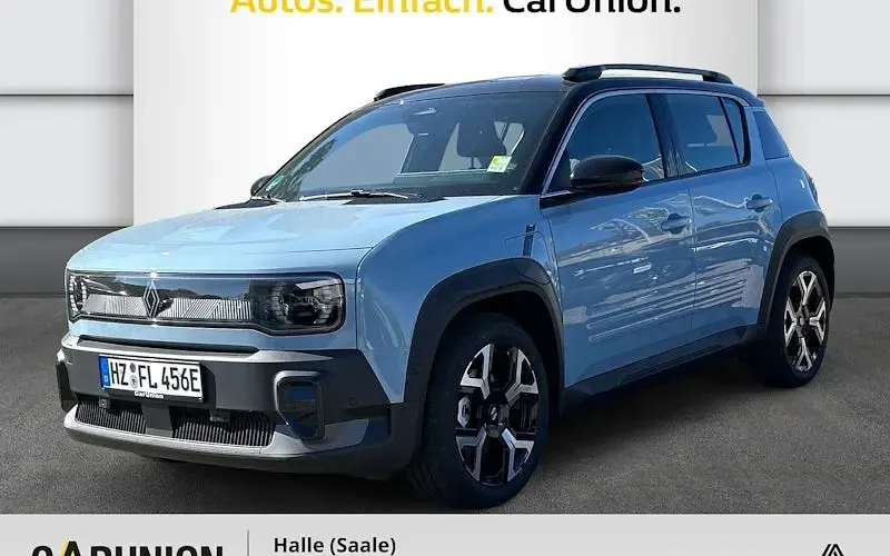 Gebraucht Renault 4 E-Tech Komfort 110 kW (150 PS) 2025 Kumulusblau, black pearlschwarz metallic SUV