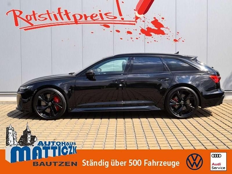 Schwarz (mythosschwarz metallic) Gebraucht 2022 Audi RS6 Sport Kombi | 124.959 € - Bild 1/4
