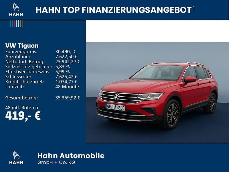 Gebraucht VW Tiguan Life 150 PS (110 kW) 2023 Kings red metallic SUV