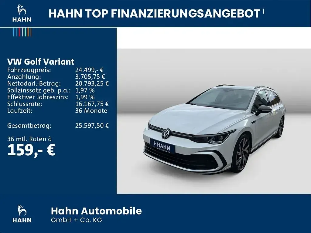 Gebraucht VW Golf VIII Style 190 PS (139 kW) 2022 Oryxweiß perlmutteffekt Kombi