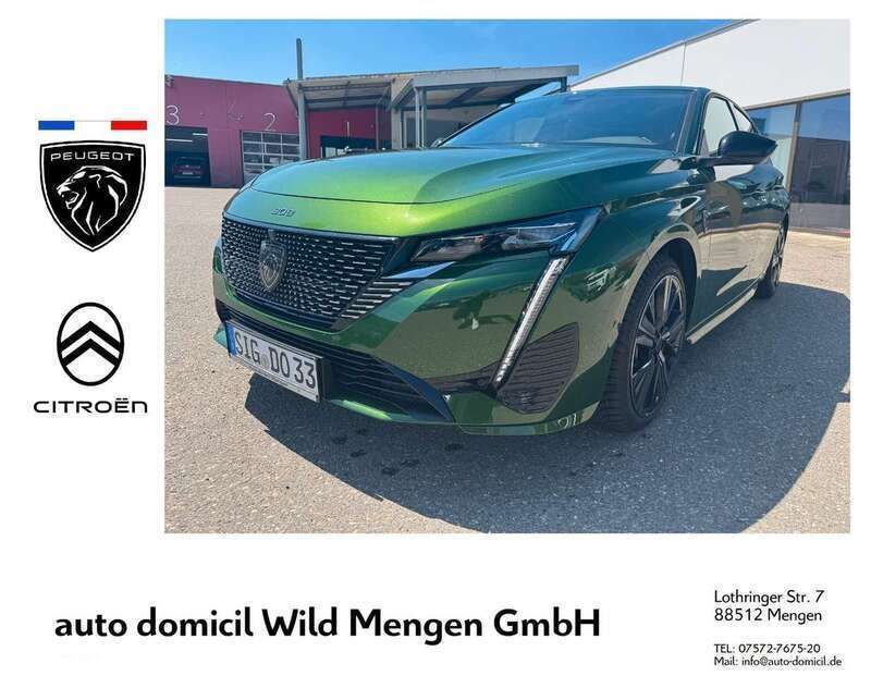 Olivine grün Gebraucht 2024 Peugeot 308 GTi Limousine | 33.880 € (Superpreis) - Bild 1/4