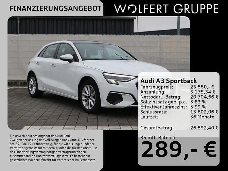 Ibisweiß Gebraucht 2022 Audi A3 Limousine | 23.880 € (Fairer Preis) - Bild 1/4