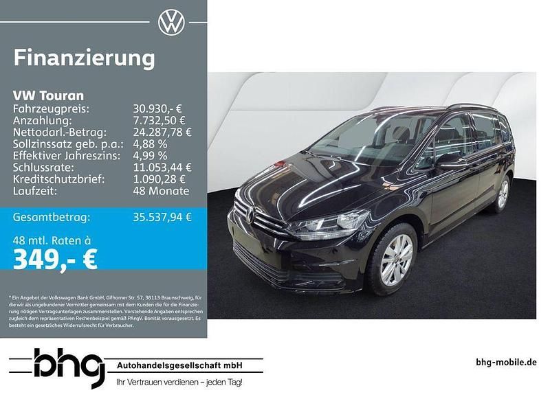 Deep black perleffekt Gebraucht 2025 VW Touran Comfortline Van / Kleinbus | 30.930 € (Guter Preis) - Bild 1/4