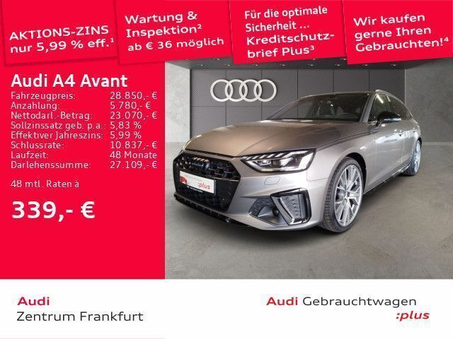 Terragrau metallic/terragrau m Gebraucht 2022 Audi A4 S-Line Kombi | 29.350 € (Fairer Preis) - Bild 1/2