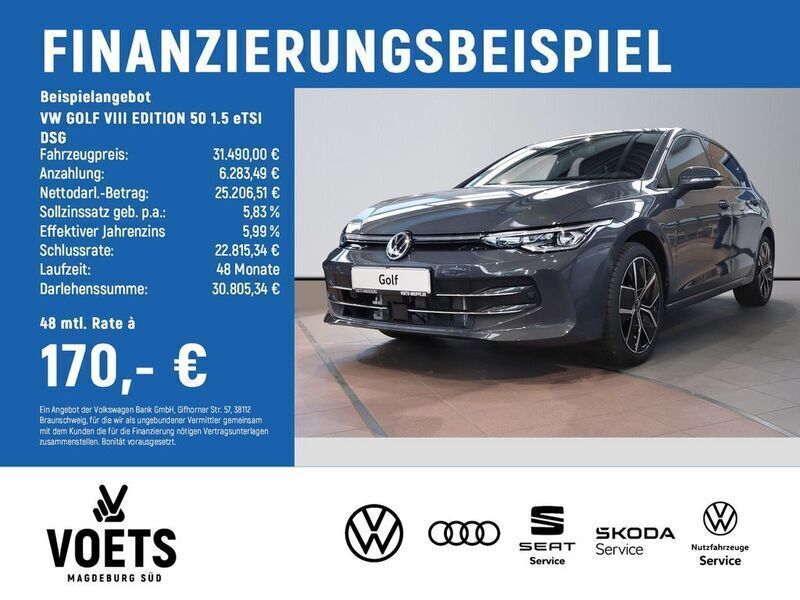 Gebraucht VW Golf VIII Edition 150 PS (110 kW) 2024 Delfingrau metallic Limousine