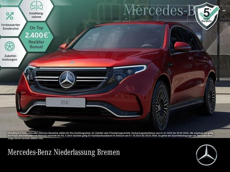 Rot Gebraucht 2022 Mercedes EQC400 Advanced SUV | 44.990 € (Teuer) - Bild 1/3
