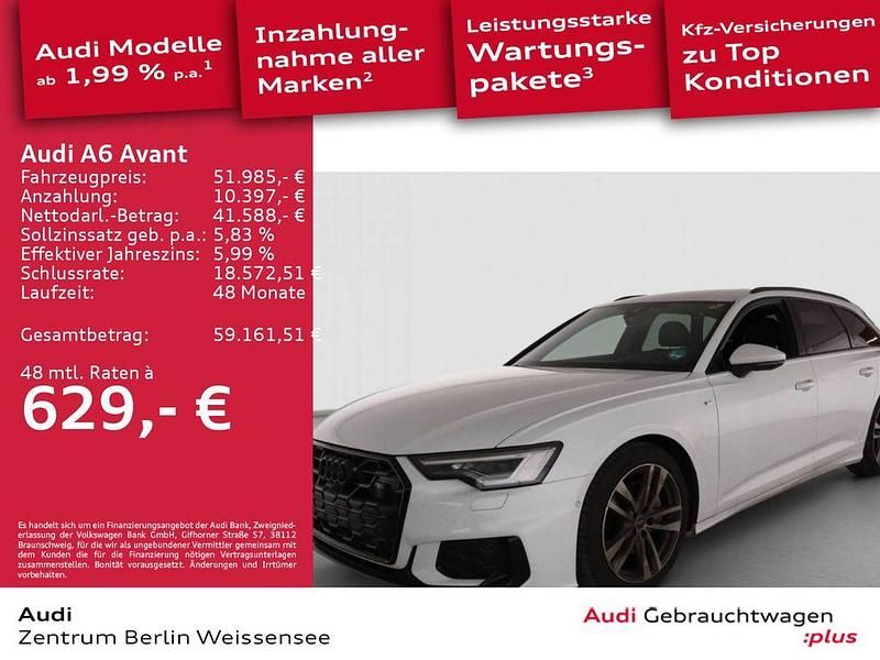 Weiß Gebraucht 2025 Audi A6 S-Line Kombi | 51.985 € (Etwas zu teuer) - Bild 1/4