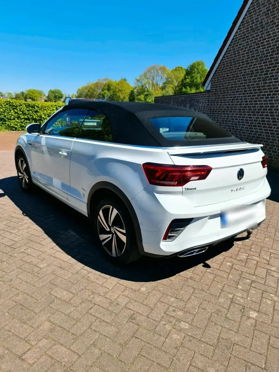 Gebraucht VW T-Roc Cabriolet R-line 150 PS (110 kW) 2022 Weiß Cabrio