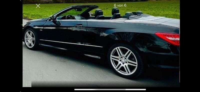 Schwarz Gebraucht 2010 Mercedes E200 Avantgarde Cabrio | 12.700 € (Fairer Preis) - Bild 1/4
