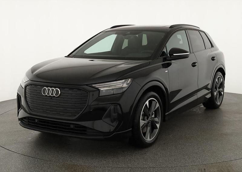 Mythosschwarz metallic Neu 2025 Audi Q4 e-tron S-Line SUV | 55.495 € (Guter Preis) - Bild 1/4