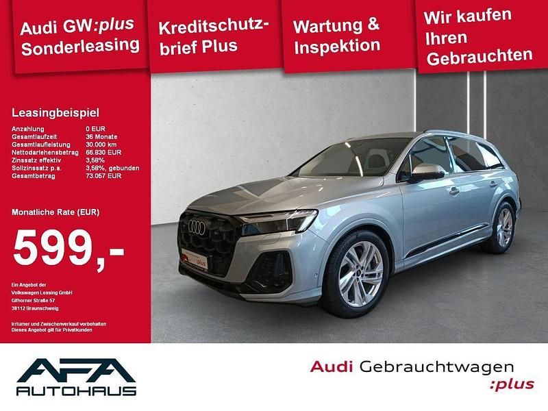 Silber Gebraucht 2024 Audi Q7 S-Line SUV | 66.829 € (Superpreis) - Bild 1/4