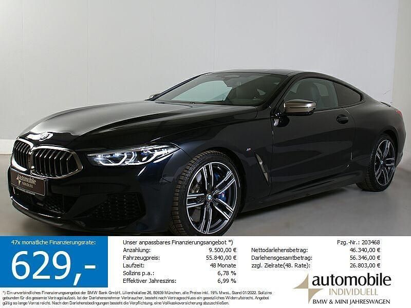 Carbonschwarz met. Gebraucht 2021 BMW M850 Shadowline Coupé | 55.430 € (Fairer Preis) - Bild 1/4