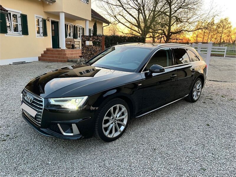 Schwarz Gebraucht 2019 Audi A4 S-Line Kombi | 24.100 € (Superpreis) - Bild 1/4
