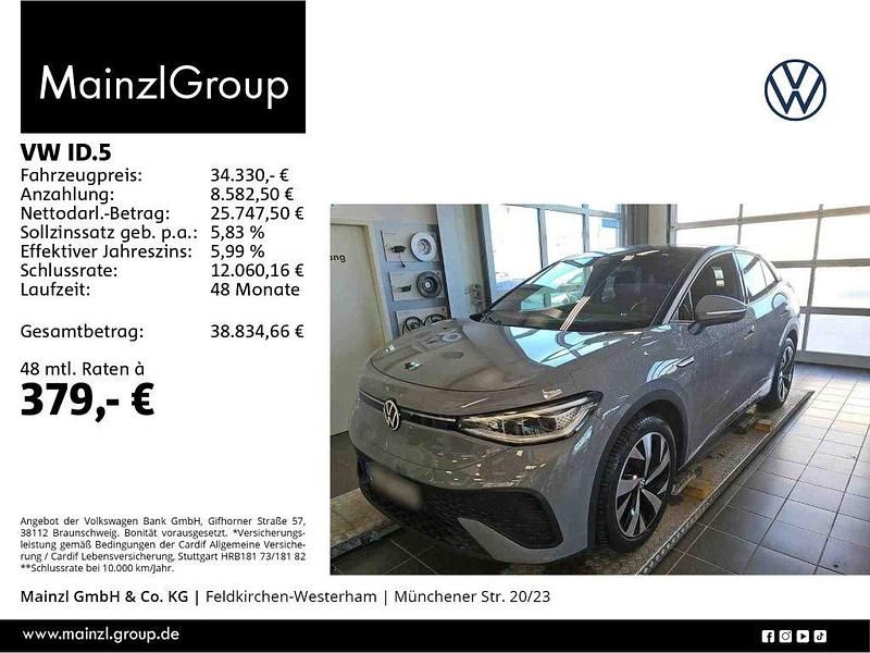 Gebraucht VW ID.5 Pro 127 kW (174 PS) 2023 Mondsteingrau/schwarz SUV