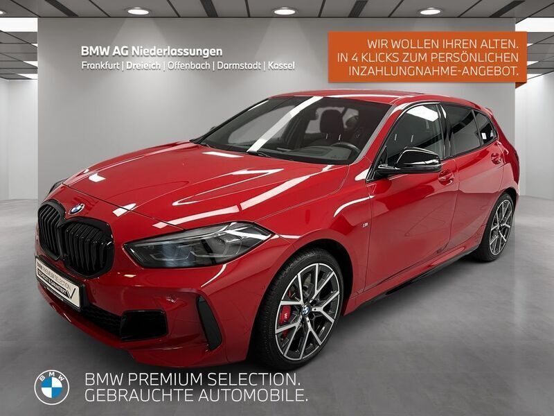 Rot Gebraucht 2024 BMW 128 M Sport Limousine | 38.590 € (Etwas zu teuer) - Bild 1/4