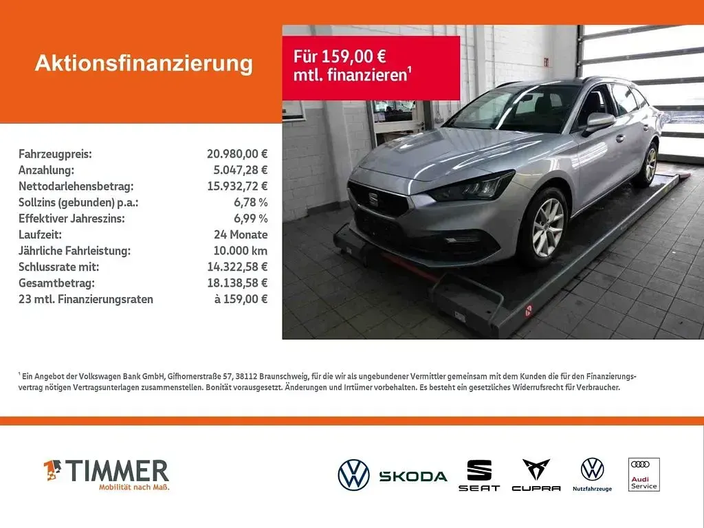 Second-hand Seat Leon ST Style 150 CP (110 kW) 2024 Argintiu Break