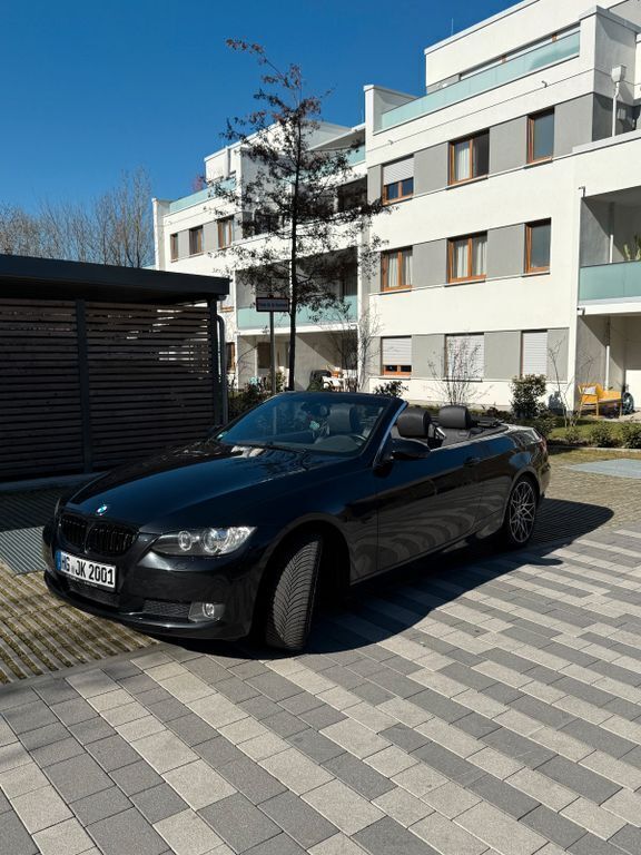 Schwarz Gebraucht 2008 BMW 320 Cabriolet Cabrio | 11.500 € (Teuer) - Bild 1/4