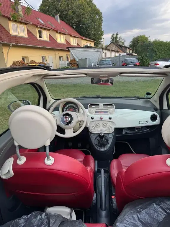 Gebraucht Fiat 500C Lounge 69 PS (50 kW) 2011 Weiß Cabrio