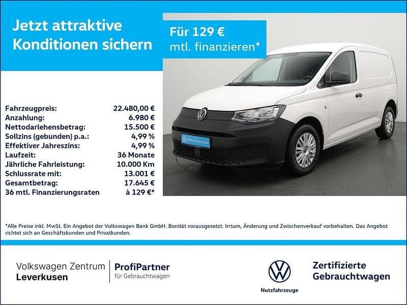 Gebraucht VW Caddy 102 PS (75 kW) 2023 Candy weiss Van / Kleinbus