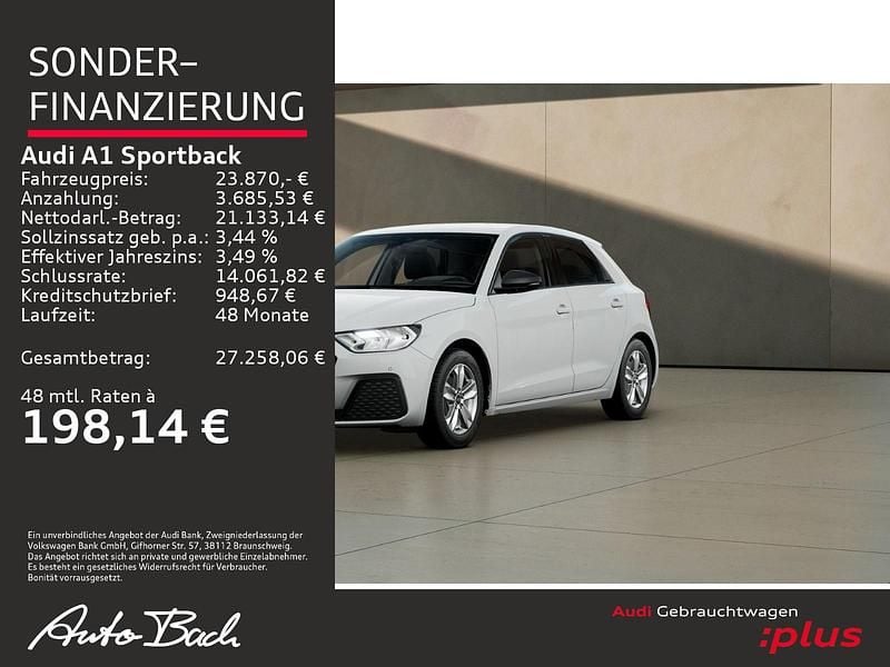 Gebraucht Audi A1 Sportback Basis 95 PS (69 kW) 2025 Weiß Kleinwagen
